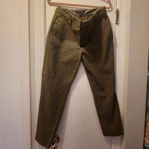 Brooks Brothers Women's Olive 346 Stretch Sateen Slim Fit EUC Sz 8